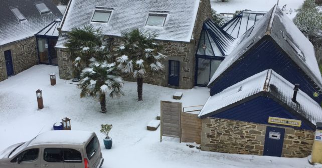 La Villa Feunteun Speur sous la neige